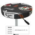 thumbnail image 4 of Balery Japanese Sushi Hashi Velvet Round Bar Chair Cushion Cover Adjustable, Protects From Scratches And Stains, Soft & Washable Ideal For Wooden And Metal Stools - 12 Inch, 4 of 7