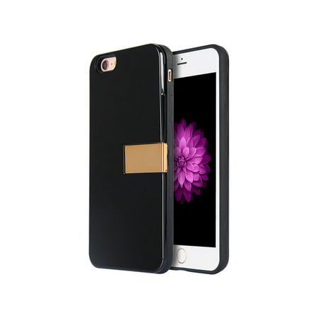 Apple Iphone 6 / 6S Luxury Card Holder Hybrid Case With Gold (Best Iphone 6s Case With Card Holder)