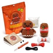 The Woobles Beginner Crochet Amigurumi Kit – Ted the Gingerbread Man, Learn to Crochet Holiday Craft Kit for Adults and Kids