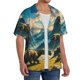 thumbnail image 2 of Fotbe Valley River Dinosaur Camisa Estampada de Manga Corta para Hombre, Casual de Verano, Estilo Playero, Sin Arrugas-3X-Large, 2 of 5