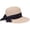 Natural Tweed / Black, variant on Braided Toyo Straw Sun Hat Wide Grossgrain Ribbon Fashionable and Stylish for Picnic, Boat, Beach, or Gardening, One Size, BT23 (Oatmeal H / Black,Medium / One Size)