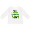 thumbnail image 3 of Inktastic The Ladies Are Lucky That I Was Born St Patricks Day Baby Boy Boys Long Sleeve Toddler T-Shirt, 3 of 5