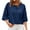 Dark blue, variant on Half Sleeve Womens Knit Outfits Cropped Button Down Tops Oversized Lightweight Ribbed Knit Cardigan Sweaters