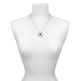 thumbnail image 3 of Delight Jewelry Silvertone Small Green Paw Gymnastics Mom Ring Charm Necklace, 18", 3 of 4