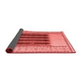 thumbnail image 2 of Ahgly Company Indoor Square Abstract Red Modern Area Rugs, 3' Square, 2 of 4