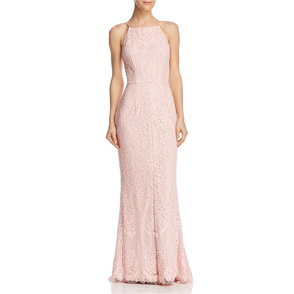 Aqua Womens Sleeveless Fit & Flare Dress, Pink, 4