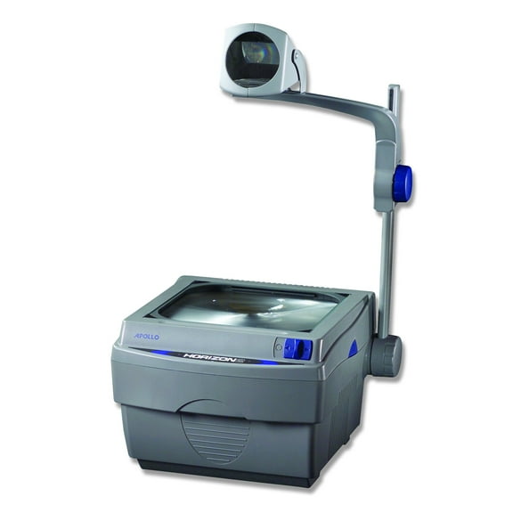 Apollo 16002 Overhead Projector, 2000 Lumen Output, 10" x 10", Closed Head