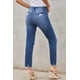 thumbnail image 1 of ABPHQTO Pantalón vaquero boyfriend desgastado azul claro de mujer, 1 of 5