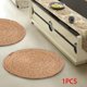 thumbnail image 5 of Tatami de paja Cojín Asiento Alfombra de piso Decoración Almohada Futón de piso transpirable para jardín Práctica de yoga Oficina de Diámetro 60cm Baoblaze Cojín de asiento de piso, 5 of 8