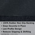 thumbnail image 5 of 78 in. Wide x Cut-to-Length – Non-Slip, All-Weather, Heavy-Duty Utility Runner Rug – Absorbent, Dirt-Trapping, Kid and Pet Safe for Entryways and High-Traffic Areas, Black, 5 of 10