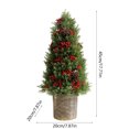 thumbnail image 3 of Ganfancp Árbol de Navidad Ornamento Árbol de Navidad Escena Frutos Rojos Maceta de Plástico Árbol de Navidad Ornamento Rebajas Flash Deals Árbol de Navidad X1, 3 of 6