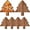Christmas Tree 1, variant on 6 Pcs Christmas Appetizer Platter 11 Inch Cutting Board Acacia Serving Trays Wood Charcuterie Board Tray Snack Dessert Candy Dish Plate for Kitchen Gifts (Christmas Tree 3)