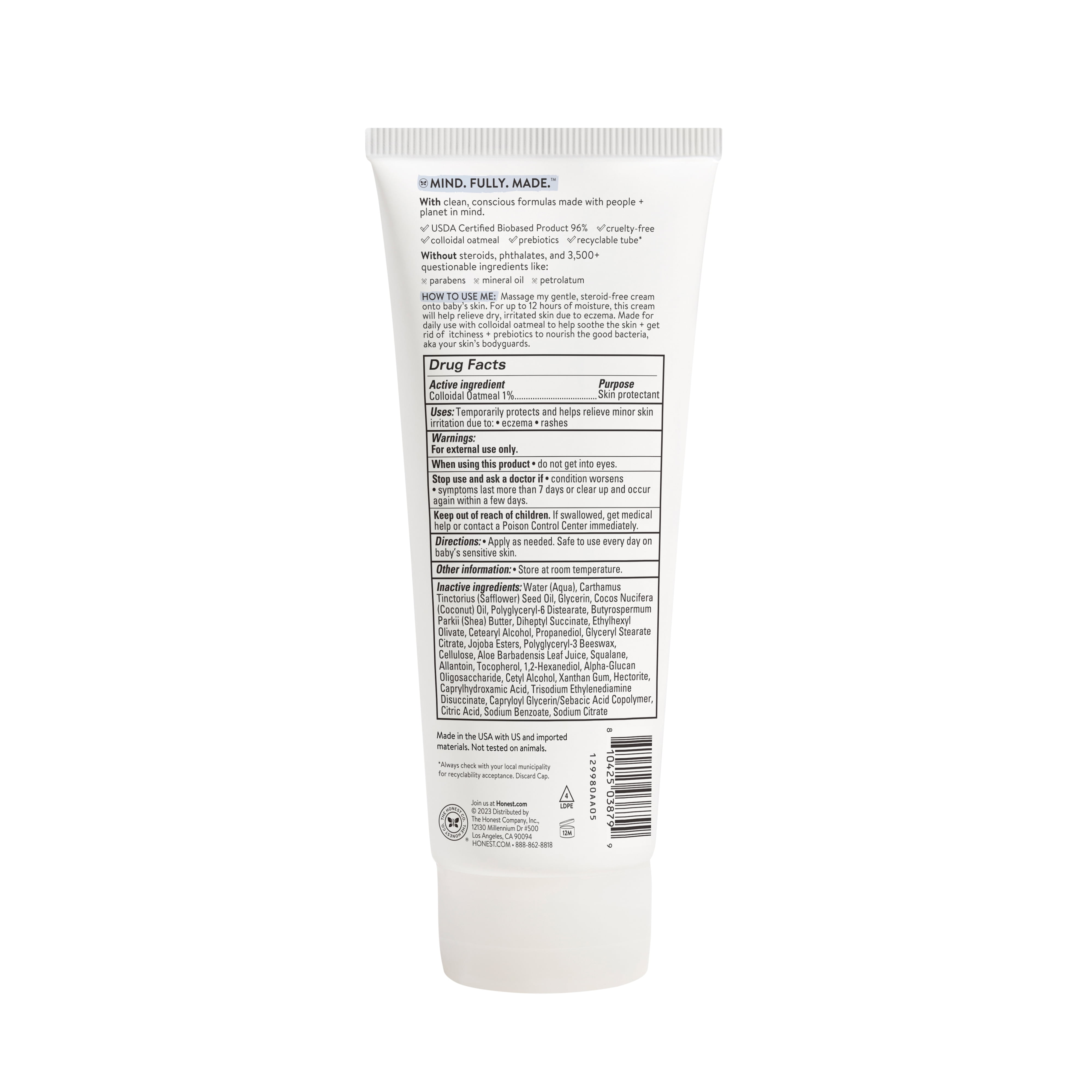 (2 pack) The Honest Company Eczema Relief Cream 7 oz