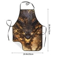 thumbnail image 2 of Easygdp Cool Black Gold Dragon Apron Waterdrop Resistant with 2 Pockets,Oil Resistant Cooking Kitchen Chef Apron for Women Men, 2 of 7
