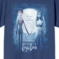 thumbnail image 2 of The Corpse Bride Movie Poster Art Women's Navy Blue Graphic Tee-Medium, 2 of 7