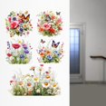 thumbnail image 1 of Pegatina de pared floral de mariposa, papel tapiz, mural, decoración del hogar Decoración de fondo PVC decoración de arte calcomanías de pared para, 1 of 8