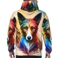 thumbnail image 7 of Cauagu Colorful Art Dog for Men's Pullover Hooded Sweatshirt Athletic Casual Hoodie Aautumn Hoodie Sweatshirt for Men Pullover Casual Hooded Sweatshirt-4X-Large, 7 of 7
