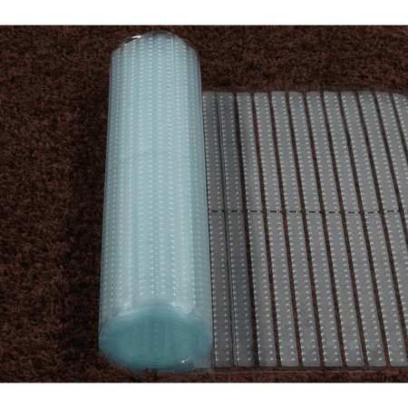 Sweet Home Stores Ribbed Multi Grip High-spike Clear Plastic Runner Rug Carpet Protector