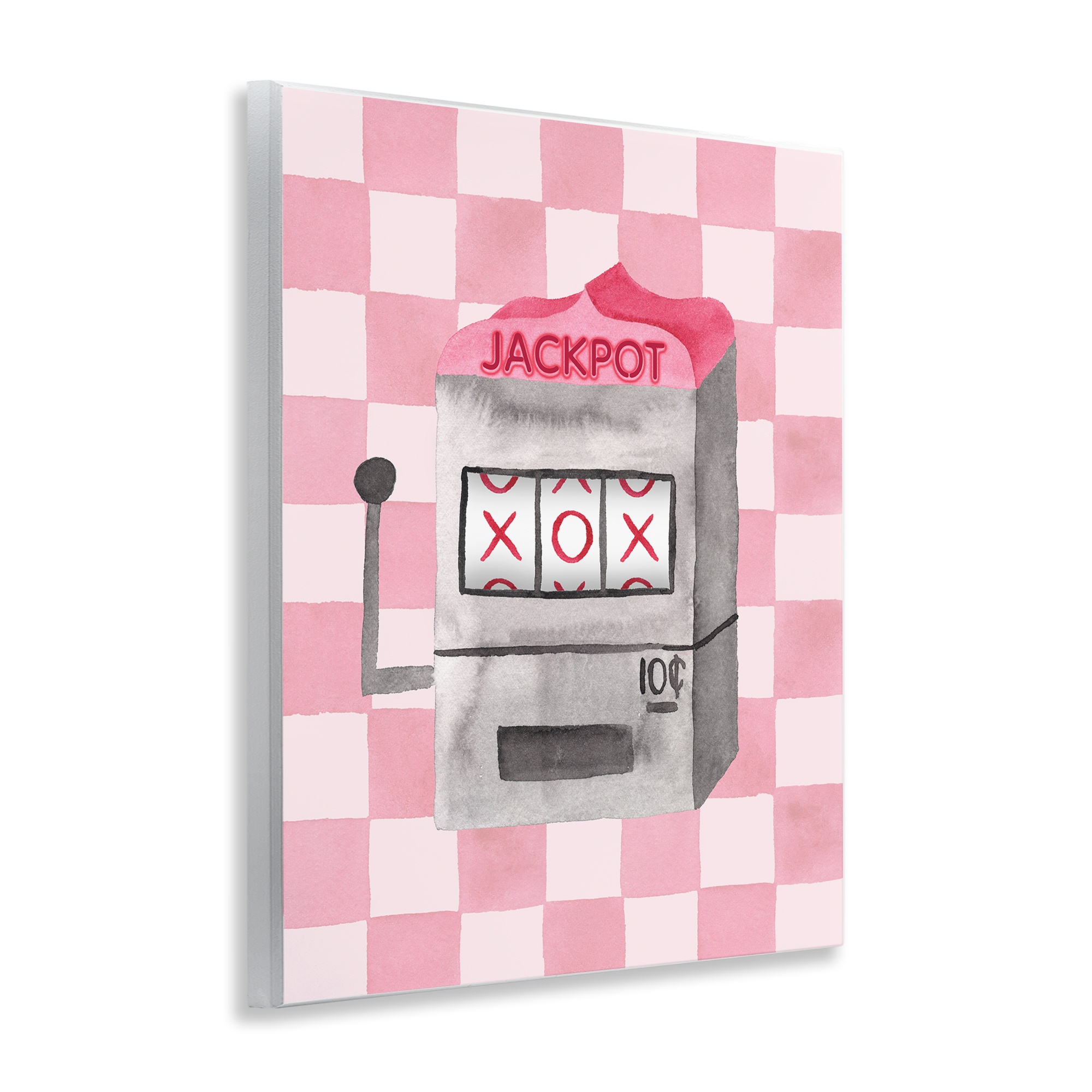 Jackpot Slot Machine Wall Plaque Art, design by Nina Jacobs