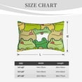 thumbnail image 6 of EasygdpCartoon Frog Polyester Fiber Double-Sided Pillowcase,Super Soft,Comfortable And Luxurious Pillowcase,Not Easy To Break Or Deform- 16"X24", 6 of 9