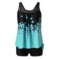 thumbnail image 2 of Summer Savings Clearance! SHENGXINY Blouson Tankini Swimsuits for Women Swim Tops with Boy Shorts Loose Fit Floral Printed Modest Two Piece Bathing Suits Athletic Swimwear, 2 of 6