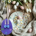 thumbnail image 7 of JingChun Clearance Under $2.00 Easter Eggs Utensil Cutlery Pouch Bags Silverware Bag 7.6x5.5 Inch Utensil Sleeve for Knife forks Easter Table Decoration, 7 of 7