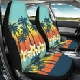 thumbnail image 3 of Jeiento Hawaii Car Front Seat Covers 2 PCS Coconut Tree Auto Seat Cover Protector Universal Fit for Most Cars,Truck,SUV,Van Interior Accessories Decoration, 3 of 7