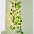 thumbnail image 1 of Paquete de 2 Guirnaldas de Luces LED de Hiedra Artificial con 2M 20 LED, Luces de Cortina de Hiedra, Guirnalda de Hiedra para Interior, Dormitorio, Hogar, Jardín, Boda, Decoración de Fiesta [Clásico], 1 of 5
