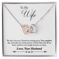 thumbnail image 2 of To My Wife You Complete Me Inseparable Necklace, 2 of 7