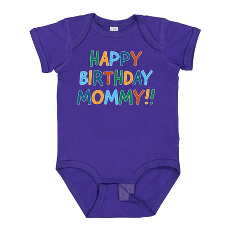 

Inktastic Happy Birthday Mommy!! Gift Baby Boy or Baby Girl Bodysuit