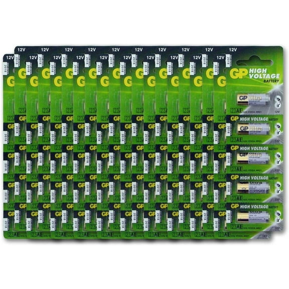 A23 12V Alkaline 23-A replacement battery 23AE GP - 100 Pack