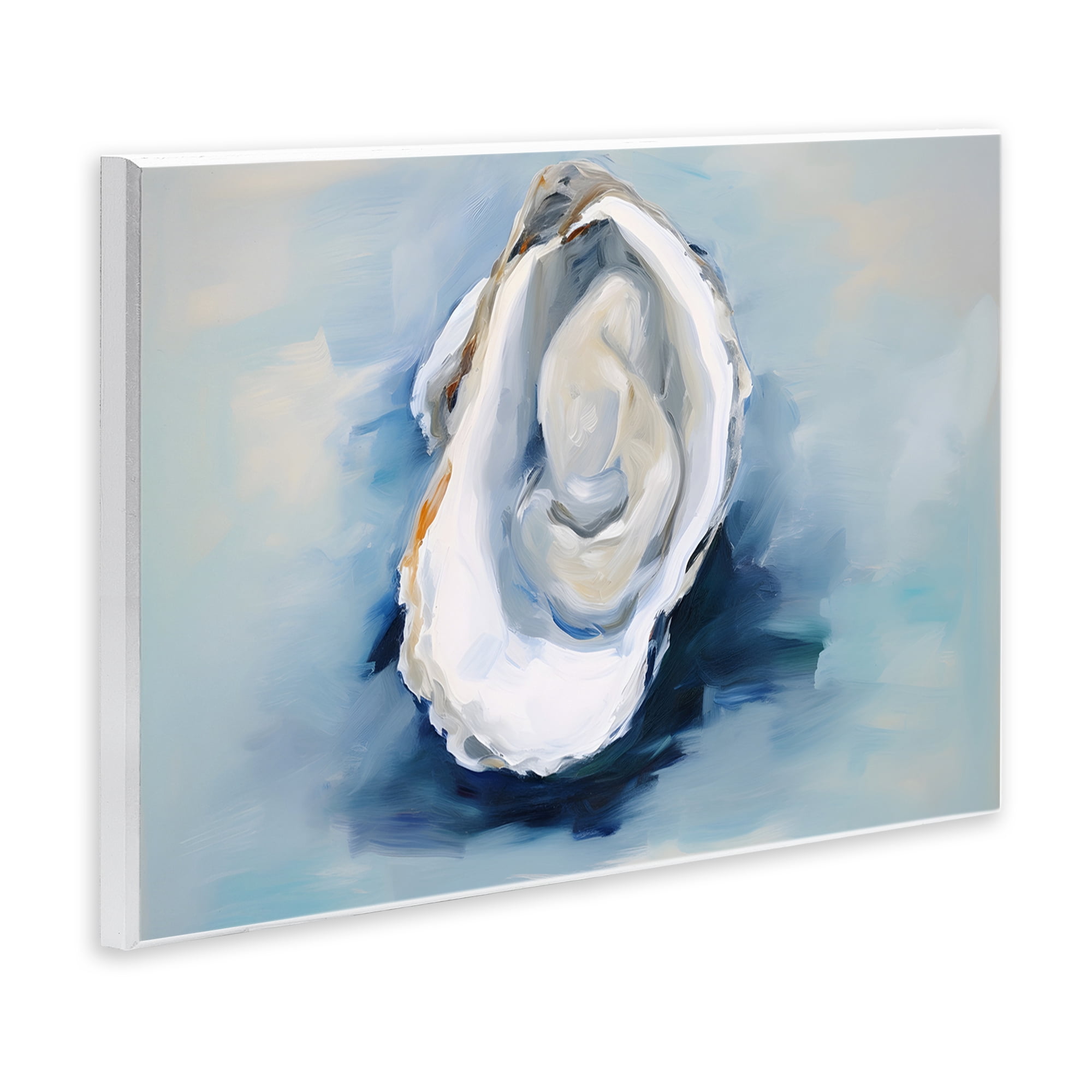 Stupell Industries Traditional Oyster View Nautical & Beach Painting Unframed Art Print Wall Art, 19 x 13