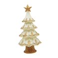 thumbnail image 4 of TISHITA Christmas Tree Statue Resin Small Christmas Tree Decorations for Shelf Landscape White, 4 of 8