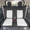 thumbnail image 2 of For 2020-2024 Ford Explorer Base FH Group Neoprene Custom Fit Car Seat Covers Water Resistant - Rear Set White, 2 of 6