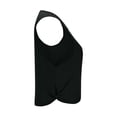 thumbnail image 7 of OIOLOYJM Cotton Cropped Workout Tank Tops for Women Sleeveless Sports Athletic Shirts Yoga Running Gym Workout T Shirts Black M, 7 of 7