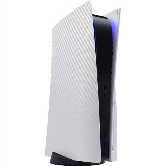 Skinit Textures White Carbon Fiber PS5 Console Skin