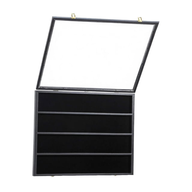 Marco para exhibir tarjetas, vitrina para tarjetas de béisbol, expositor de pared con cerradura para tarjetas coleccionables. Horizontal