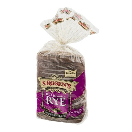 S Rosen S Black Bavarian Rye Bread 24 Oz Walmart Com Walmart Com