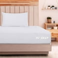 thumbnail image 4 of Juego de sábanas Utopia para ropa de cama de punto, 3 piezas, color blanco, 4 of 6