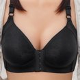 thumbnail image 2 of XuJwPNcy Front Close Bra for Women Push up Wirefree Bra Seamless No Underwire Comfort Bralettes Full Coverage Everyday Bras, 2 of 6