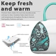 thumbnail image 3 of Insulated Lunch Bag Women, Reusable Ocean Squid Art Tote Lunch Box, Leakproof Cooler Lunch Bags for Work Office Travel Picnic, 3 of 4