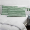 thumbnail image 3 of Sage Green Pillow Covers, Linen Long Throw Pillow Case, Vintage Modern Abstract Art Ombre Holiday Pillow Protector Decorative Cushion Cover for Living Room/Bedroom 12" x 20", 3 of 8