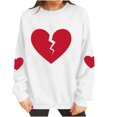 thumbnail image 5 of Valentine Sweatshirts For Women Cotton Couples Heart Graphic Crewneck Pullover Soft Fashion Valentines Shirts, 5 of 9