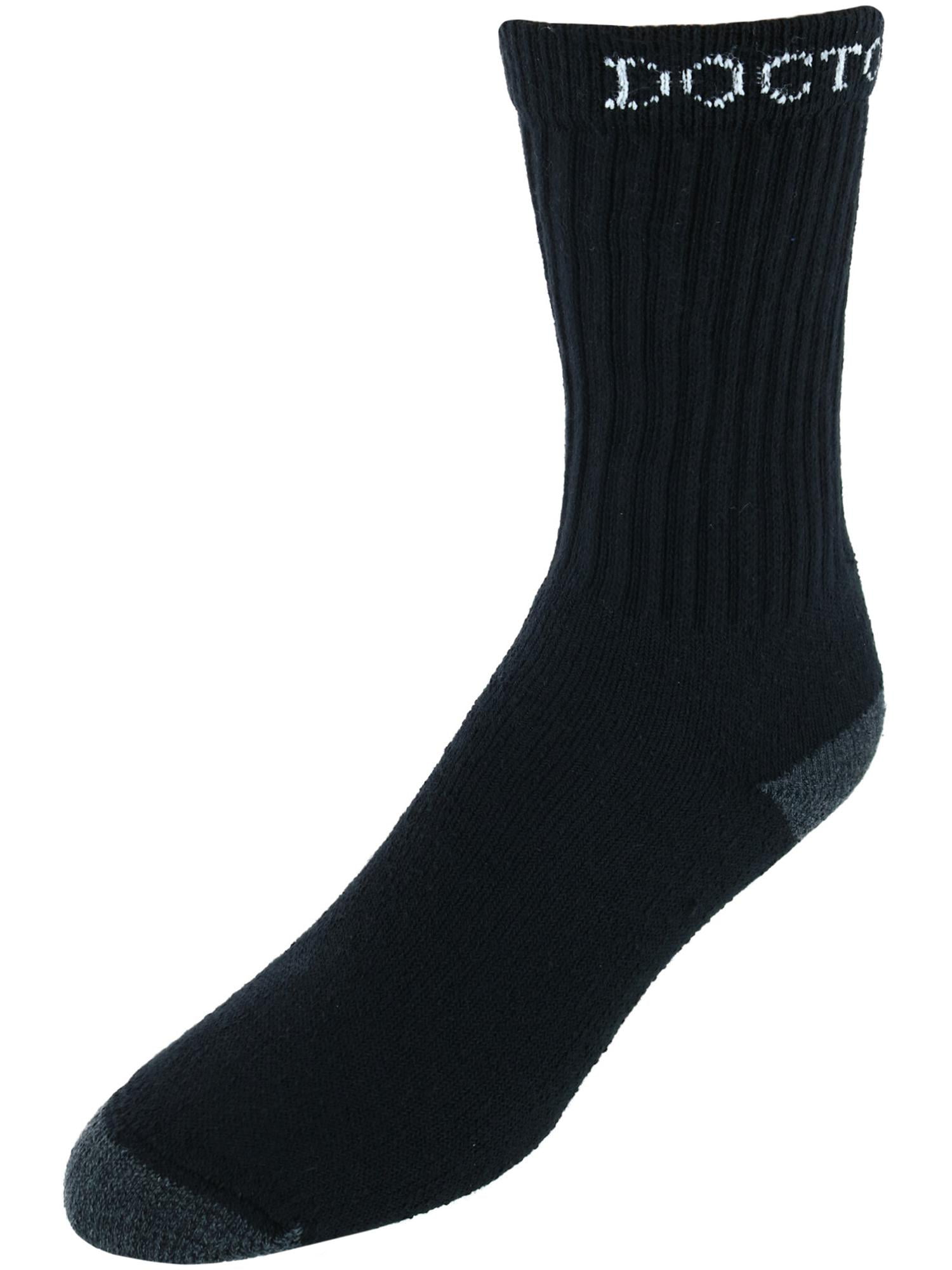 3 Pair Pack Men Calf Cotton Socks Comfort Grip Formal Casual Boot Size 9-12 