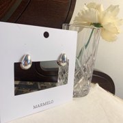 [Clip on] Simple Bold Teardrop Stud earrings