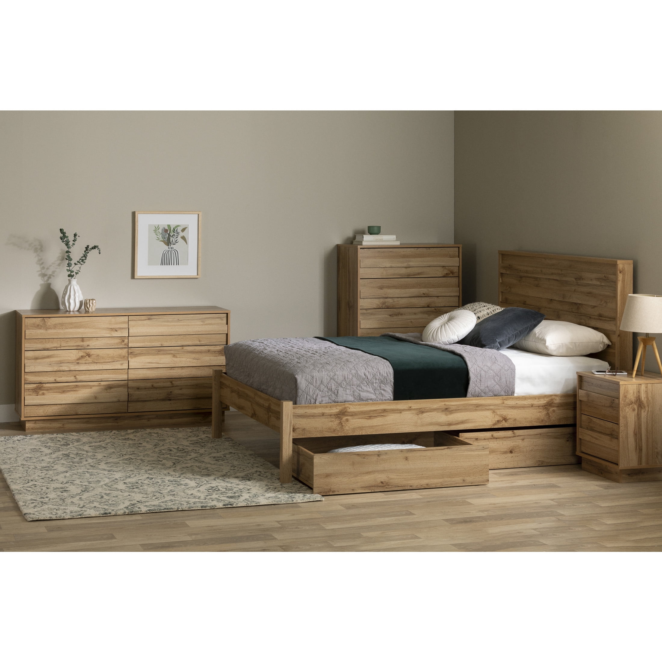 South Shore Serrano, Contemporary Chest,  Brown