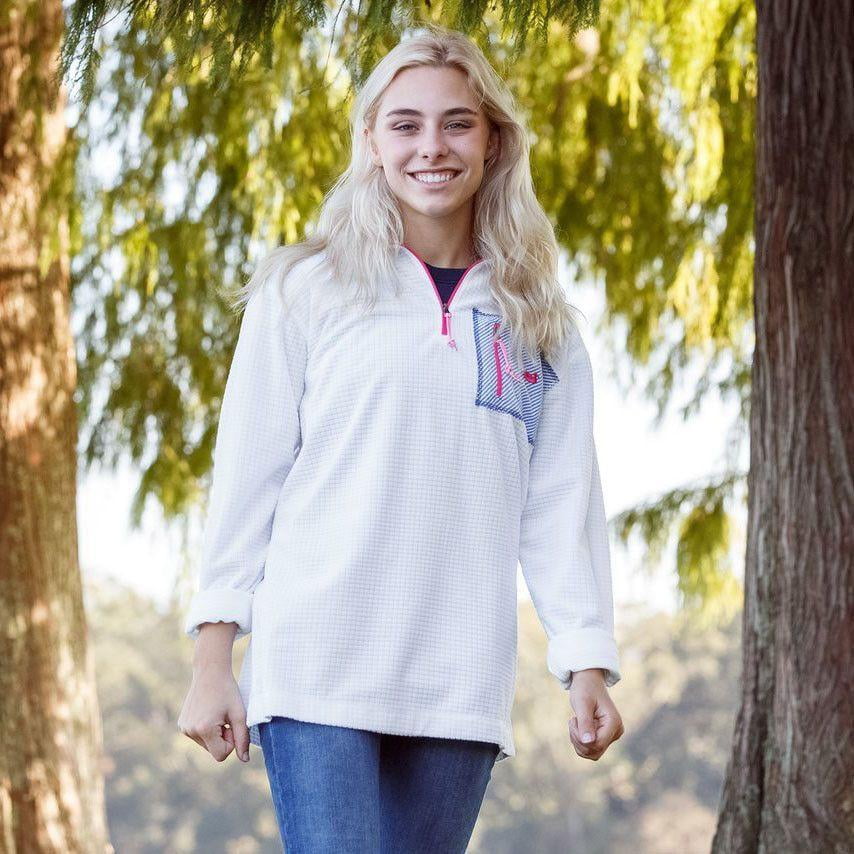 FieldTec Dune Pullover in White with 