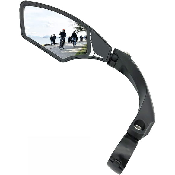 New Handlebar Bike Mirror, HD Blast-Resistant, Safe Crystal Clear Glass Mirror, Adjustable Rotatable Bike Mirror, Rearview Mirror, Bicycle Mirror,HF-MR095