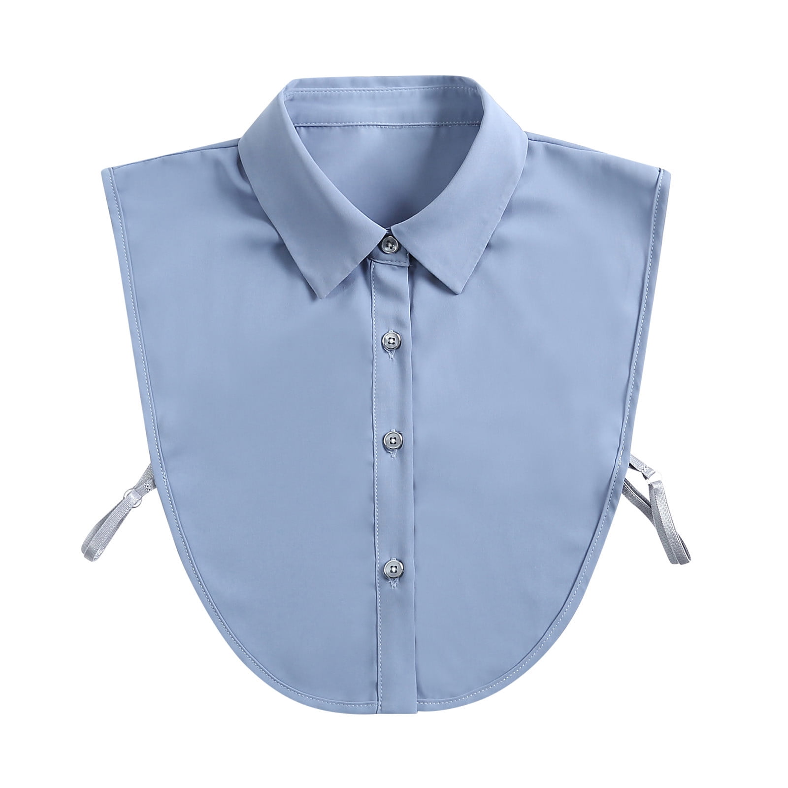 will flly♡removable large collar blouse YEKEYI Fake Collar Long Sleeves Detachable Blouse False Collar