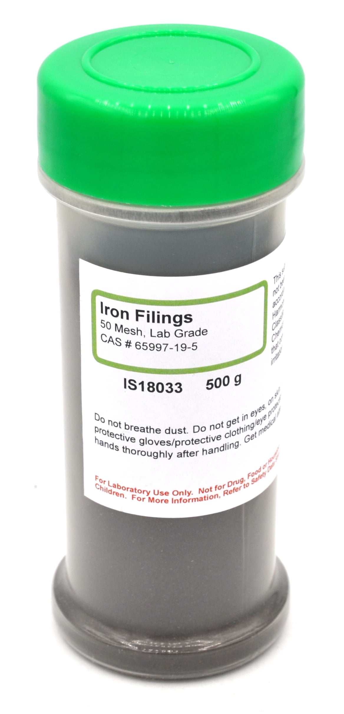 50 Mesh LaboratoryGrade Iron Filings, 500g The Curated Chemical